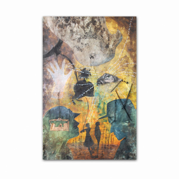 Pintura - A vida é quase toda poleiro