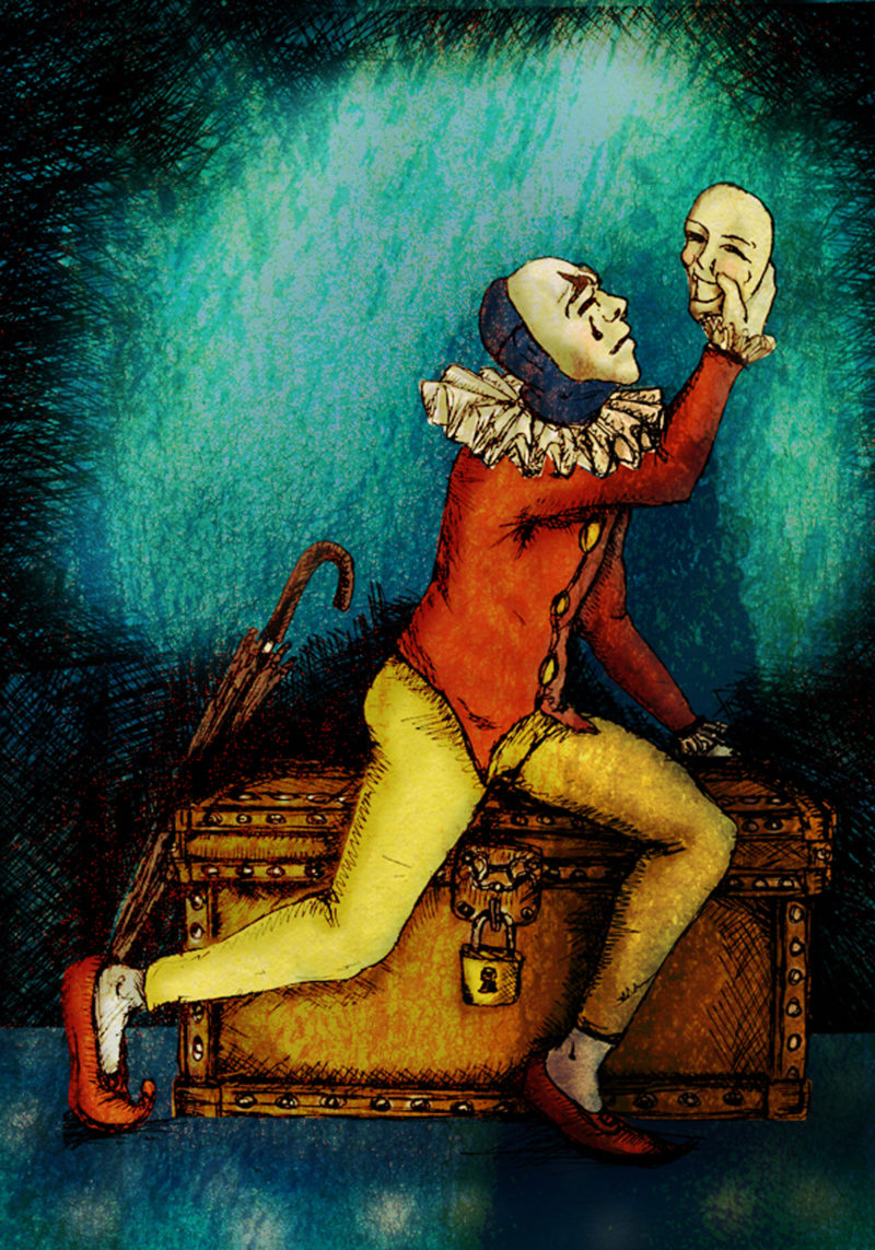 Ilustração Tragédia e Comédia